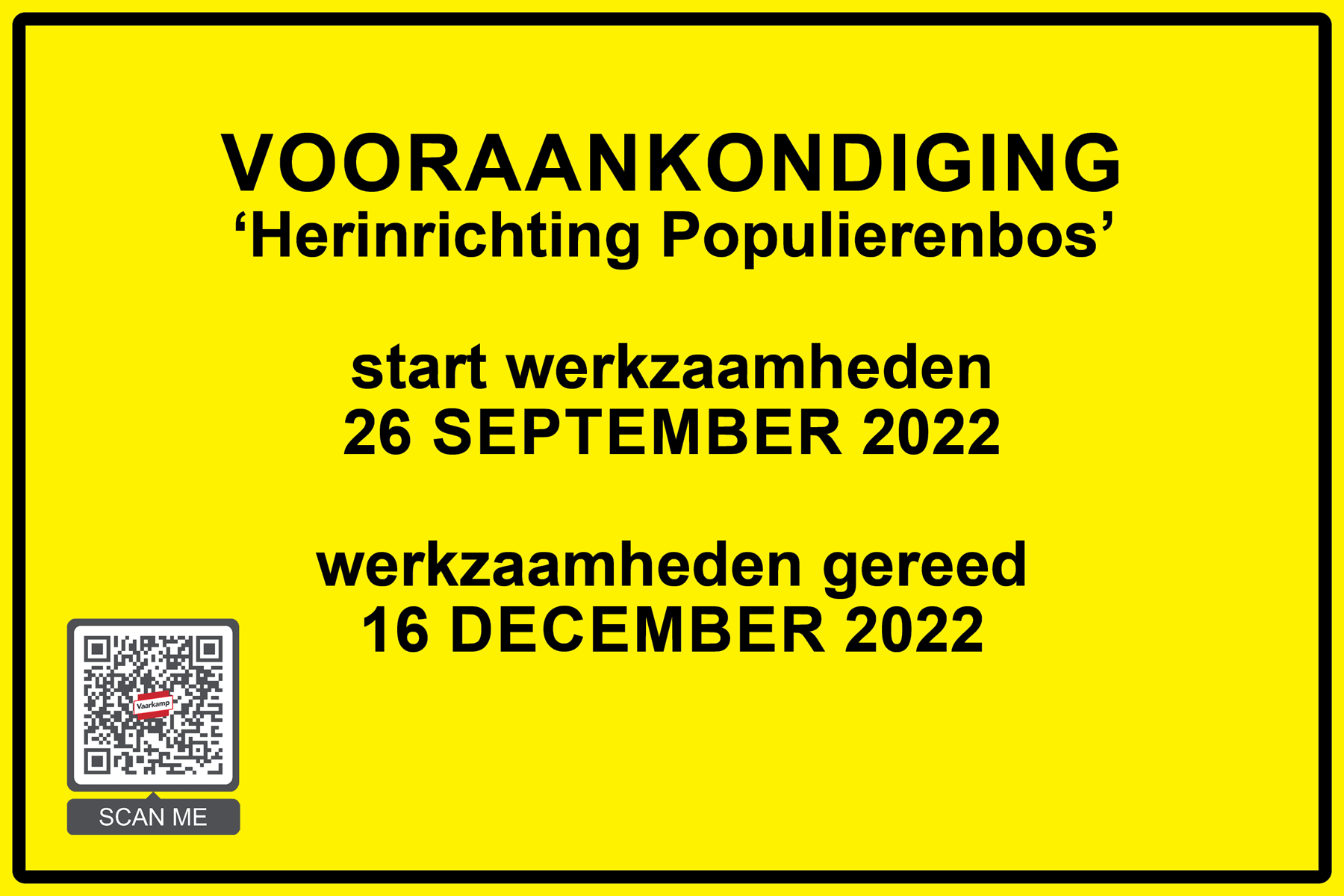 vooraankondiging