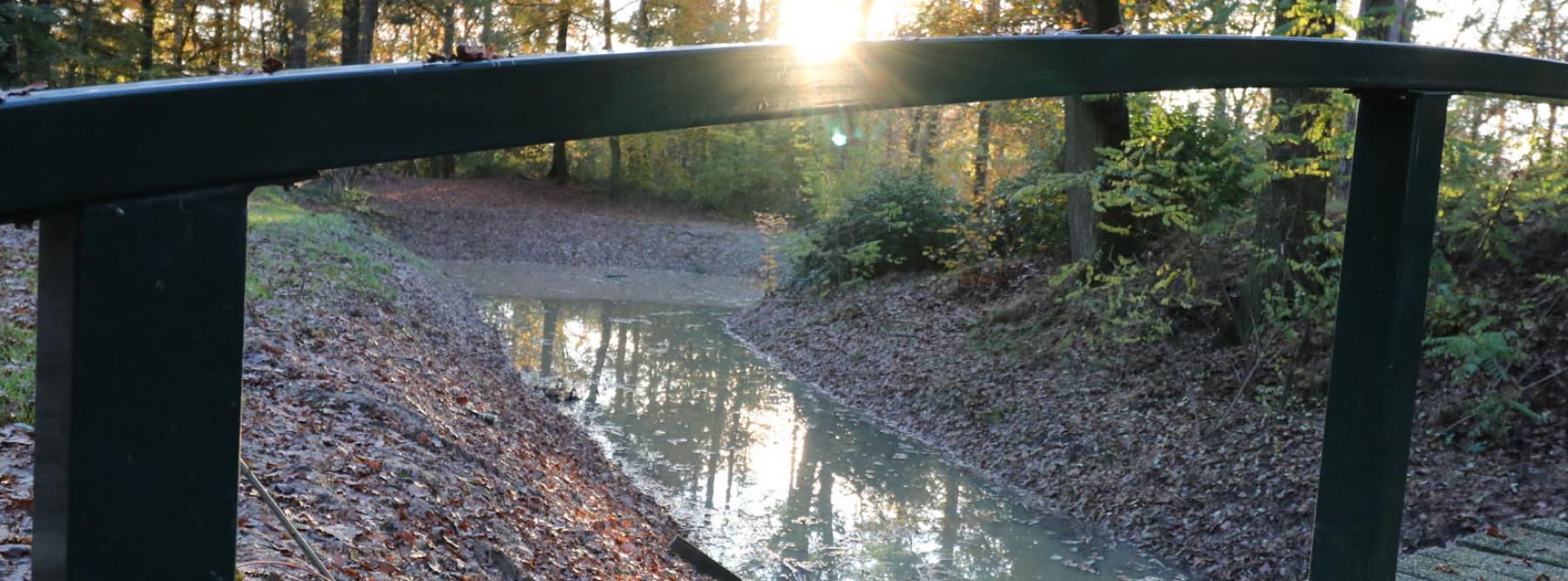 banner Herstellen waterpartij Hanenburg Kernhem